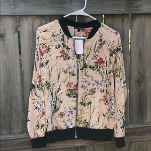 Floral bomber jacket